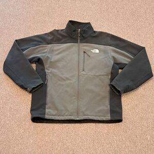 North Face Jacket Mens‎ Large Gray Full Zip Pockets Fleece Lined F13 T183 AMVY